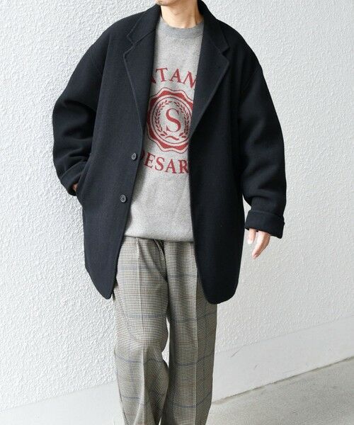 SHIPS / シップス その他アウター | SHIPS any: リバー メルトン オーバーサイズ ジャケット コート (チェスターコート)◇ | 詳細22