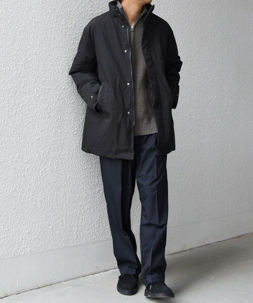 SHIPS / シップス ダウンジャケット・ベスト | 【WEB限定】SHIPS any:〈撥水/防風等〉多機能 スタンドカラー ダウン ミドル コート 25AW◇ | 詳細1