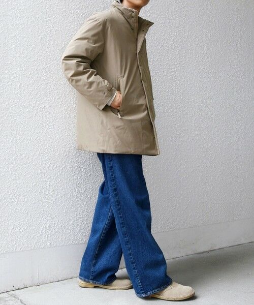 SHIPS / シップス ダウンジャケット・ベスト | 【WEB限定】SHIPS any:〈撥水/防風等〉多機能 スタンドカラー ダウン ミドル コート 25AW◇ | 詳細9