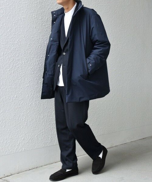 SHIPS / シップス ダウンジャケット・ベスト | 【WEB限定】SHIPS any:〈撥水/防風等〉多機能 スタンドカラー ダウン ミドル コート 25AW◇ | 詳細25