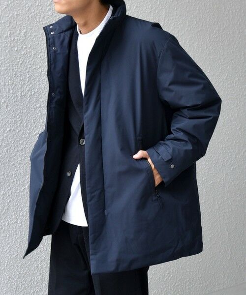 SHIPS / シップス ダウンジャケット・ベスト | 【WEB限定】SHIPS any:〈撥水/防風等〉多機能 スタンドカラー ダウン ミドル コート 25AW◇ | 詳細27