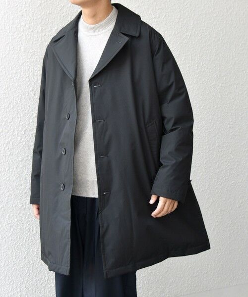 SHIPS / シップス その他アウター | SHIPS any:〈撥水/防風等〉多機能 ダウン クラシカル ミドル カーコート◇(ブラック)