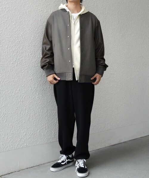 SHIPS / シップス その他アウター | SHIPS any: PURE WOOL MELTON スタジアム ブルゾン (スタジャン)◇ | 詳細1