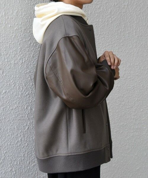 SHIPS / シップス その他アウター | SHIPS any: PURE WOOL MELTON スタジアム ブルゾン (スタジャン)◇ | 詳細5