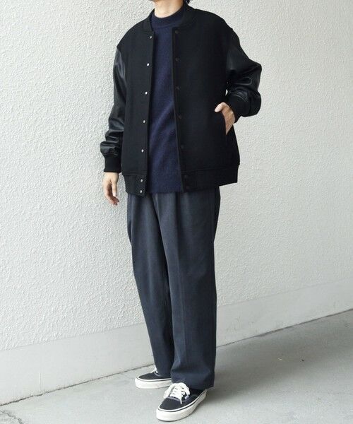 SHIPS / シップス その他アウター | SHIPS any: PURE WOOL MELTON スタジアム ブルゾン (スタジャン)◇ | 詳細17