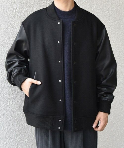 SHIPS / シップス その他アウター | SHIPS any: PURE WOOL MELTON スタジアム ブルゾン (スタジャン)◇ | 詳細19