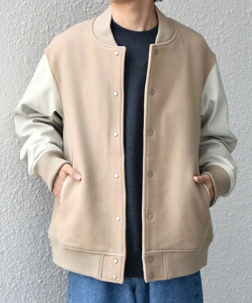 SHIPS / シップス その他アウター | SHIPS any: PURE WOOL MELTON スタジアム ブルゾン (スタジャン)◇ | 詳細26