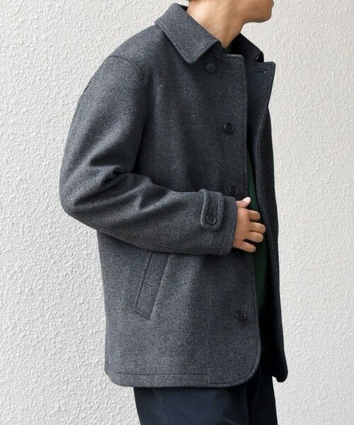 SHIPS / シップス ピーコート | SHIPS any: PURE WOOL MELTON シングル Pコート 25AW◆ | 詳細12