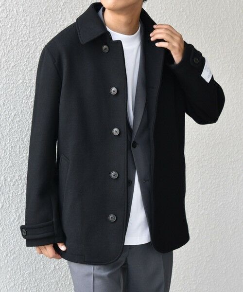 SHIPS / シップス ピーコート | SHIPS any: PURE WOOL MELTON シングル Pコート 25AW◆ | 詳細17