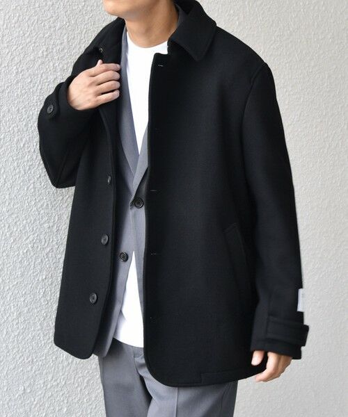 SHIPS / シップス ピーコート | SHIPS any: PURE WOOL MELTON シングル Pコート 25AW◆ | 詳細18