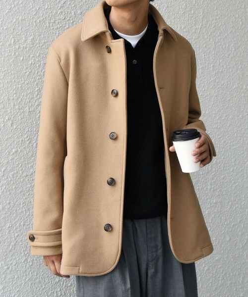 SHIPS / シップス ピーコート | SHIPS any: PURE WOOL MELTON シングル Pコート 25AW◆ | 詳細24