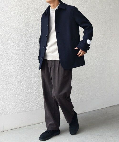 SHIPS / シップス ピーコート | SHIPS any: PURE WOOL MELTON シングル Pコート 25AW◆ | 詳細30