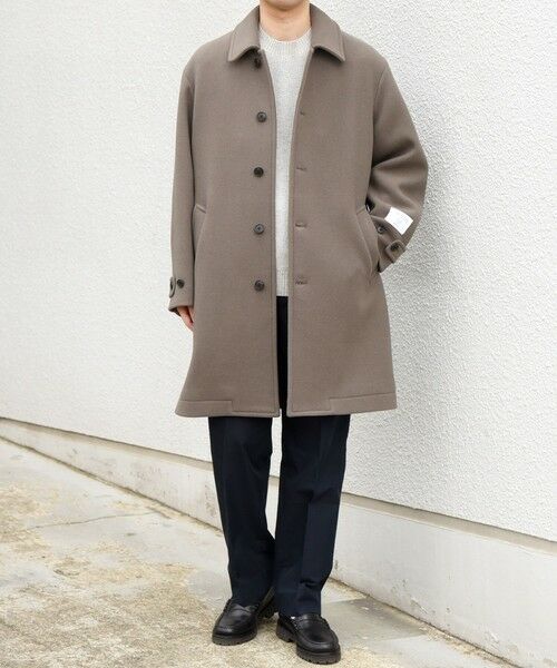SHIPS / シップス ステンカラーコート | PURE WOOL MELTON ステンカラー コート 26AW◆ | 詳細1