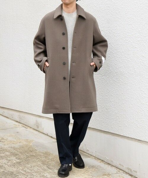 SHIPS / シップス ステンカラーコート | PURE WOOL MELTON ステンカラー コート 26AW◆ | 詳細2