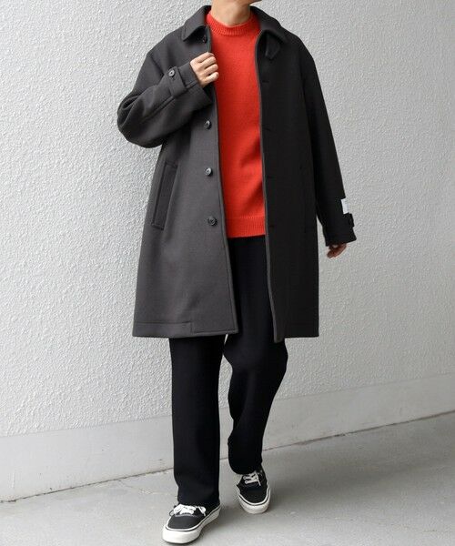 SHIPS / シップス ステンカラーコート | SHIPS any: PURE WOOL MELTON ステンカラー コート 25AW◇ | 詳細1