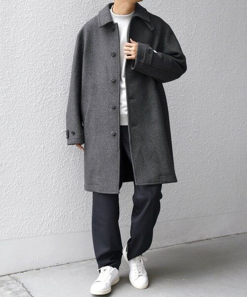 SHIPS / シップス ステンカラーコート | SHIPS any: PURE WOOL MELTON ステンカラー コート 25AW◇ | 詳細8
