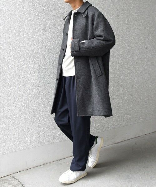 SHIPS / シップス ステンカラーコート | SHIPS any: PURE WOOL MELTON ステンカラー コート 25AW◇ | 詳細9