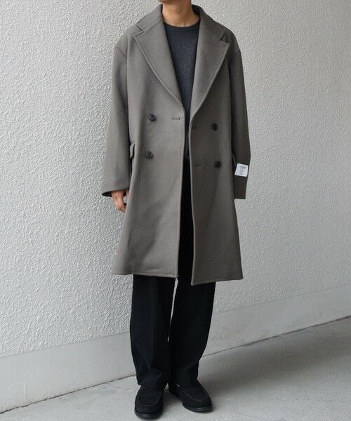 SHIPS / シップス その他アウター | SHIPS any: PURE WOOL MELTON ダブル チェスターコート 25AW◇ | 詳細1