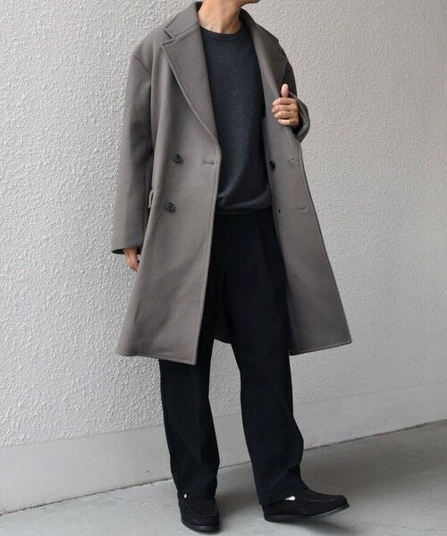 SHIPS / シップス その他アウター | SHIPS any: PURE WOOL MELTON ダブル チェスターコート 25AW◇ | 詳細2