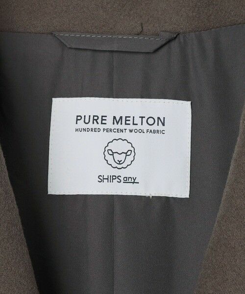 SHIPS / シップス その他アウター | SHIPS any: PURE WOOL MELTON ダブル チェスターコート 25AW◇ | 詳細8