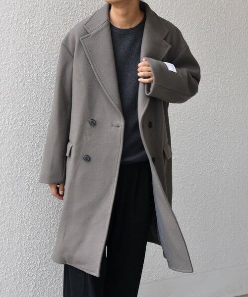 SHIPS / シップス その他アウター | SHIPS any: PURE WOOL MELTON ダブル チェスターコート 25AW◇ | 詳細3