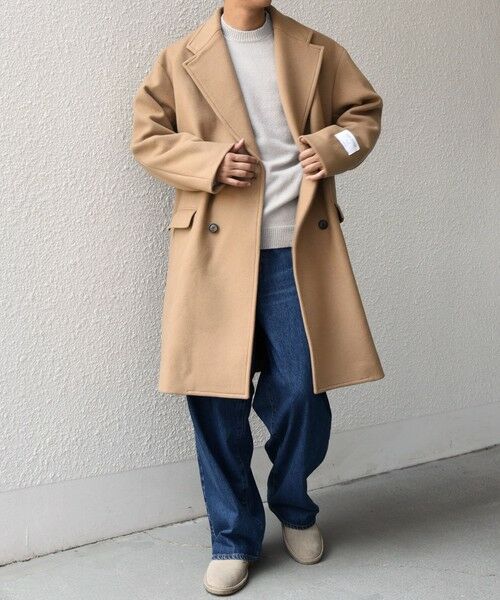 SHIPS / シップス その他アウター | SHIPS any: PURE WOOL MELTON ダブル チェスターコート 25AW◇ | 詳細25