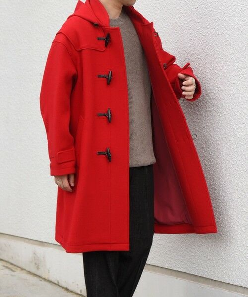 SHIPS / シップス ダッフルコート | PURE WOOL MELTON ダッフル コート 26AW◆（レッド）