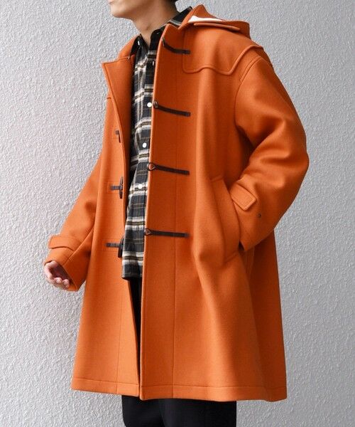SHIPS / シップス ダッフルコート | SHIPS any: PURE WOOL MELTON ダッフル コート 25AW◇(オレンジ)