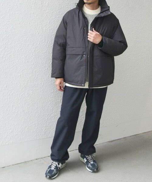 SHIPS / シップス ダウンジャケット・ベスト | SHIPS any: ワッシャー ナイロン ダウン / 中綿 ミックス スピンドル スタンド ブルゾン◇ | 詳細1