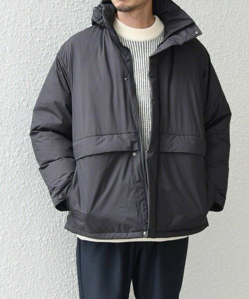 SHIPS / シップス ダウンジャケット・ベスト | SHIPS any: ワッシャー ナイロン ダウン / 中綿 ミックス スピンドル スタンド ブルゾン◇ | 詳細3