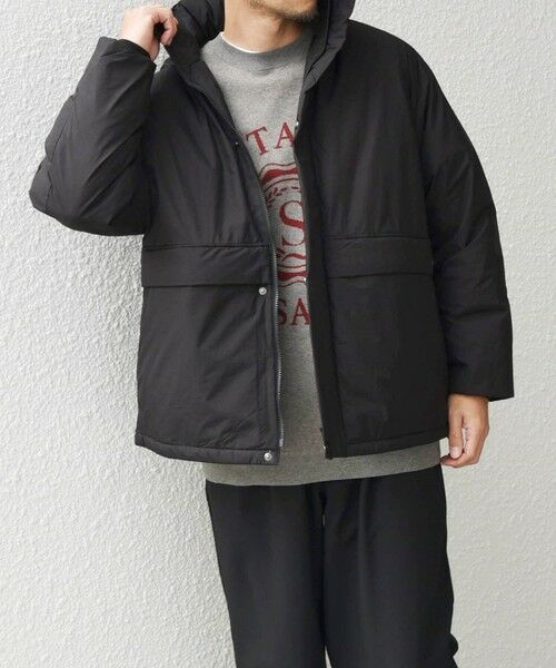 SHIPS / シップス ダウンジャケット・ベスト | SHIPS any: ワッシャー ナイロン ダウン / 中綿 ミックス スピンドル スタンド ブルゾン◇ | 詳細12