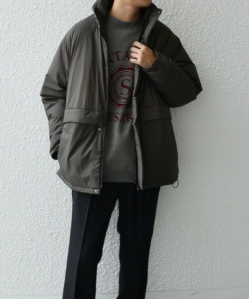 SHIPS / シップス ダウンジャケット・ベスト | SHIPS any: ワッシャー ナイロン ダウン / 中綿 ミックス スピンドル スタンド ブルゾン◇ | 詳細17