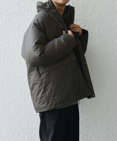 SHIPS / シップス ダウンジャケット・ベスト | SHIPS any: ワッシャー ナイロン ダウン / 中綿 ミックス スピンドル スタンド ブルゾン◇ | 詳細18