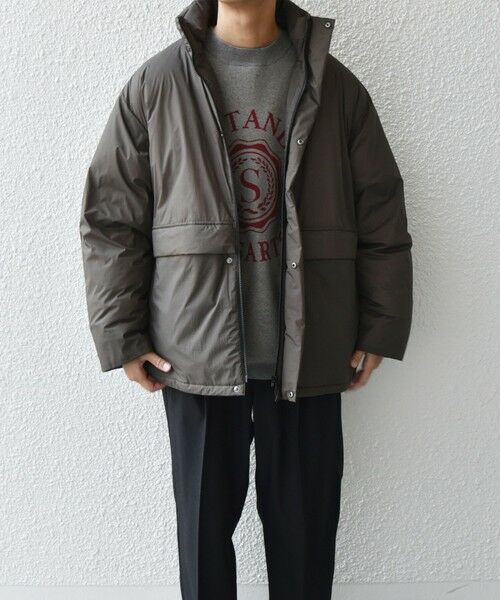 SHIPS / シップス ダウンジャケット・ベスト | SHIPS any: ワッシャー ナイロン ダウン / 中綿 ミックス スピンドル スタンド ブルゾン◇ | 詳細19