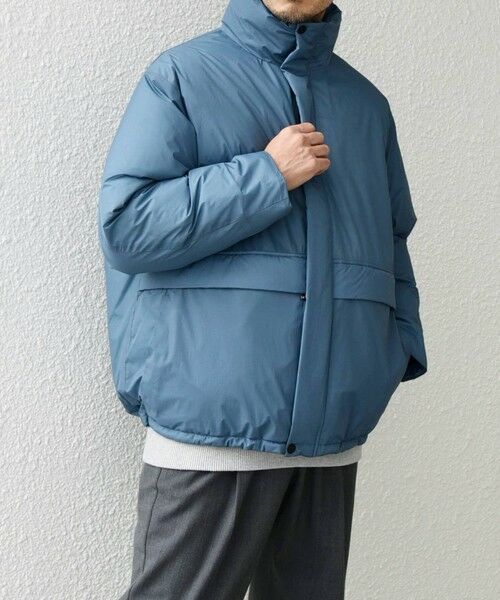 SHIPS / シップス ダウンジャケット・ベスト | SHIPS any: ワッシャー ナイロン ダウン / 中綿 ミックス スピンドル スタンド ブルゾン◇ | 詳細24