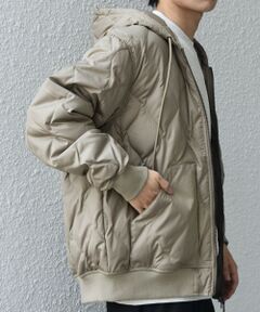 SHIPS / シップス ブルゾン | 【SHIPS any別注】TAION:〈手洗い可能〉ミリタリーキルト ダブルジップ ダウン パーカー◇
