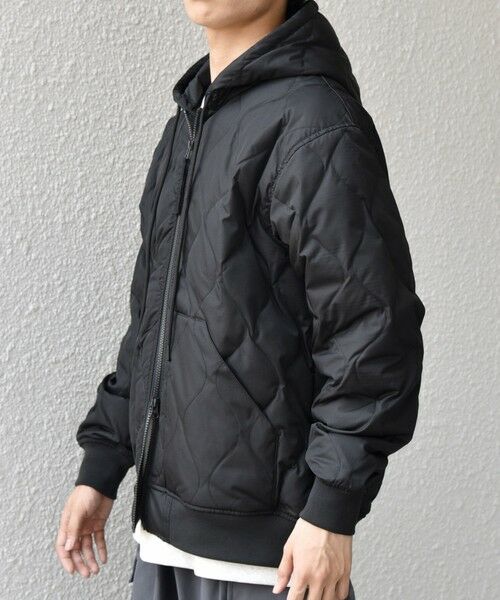 SHIPS / シップス ブルゾン | 【SHIPS any別注】TAION:〈手洗い可能〉ミリタリーキルト ダブルジップ ダウン パーカー◇ | 詳細4