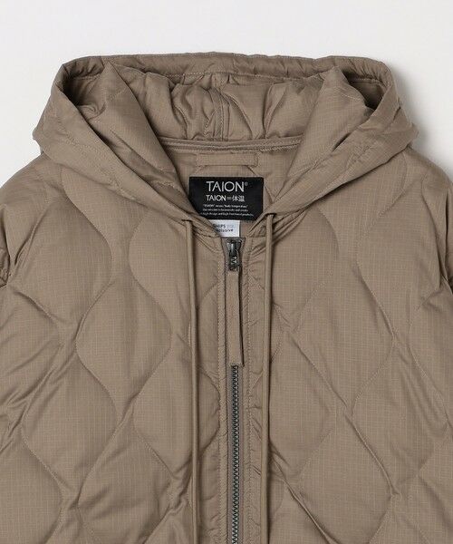 SHIPS / シップス ブルゾン | 【SHIPS any別注】TAION:〈手洗い可能〉ミリタリーキルト ダブルジップ ダウン パーカー◇ | 詳細14