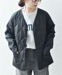 SHIPS / シップス ダウンジャケット・ベスト | 【SHIPS any別注】TAION: 〈手洗い可能〉ダウンキルト スリット ボタン カーディガン◇