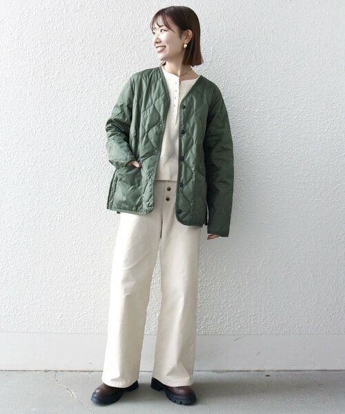 SHIPS / シップス ダウンジャケット・ベスト | 【SHIPS any別注】TAION: 〈手洗い可能〉ダウンキルト スリット ボタン カーディガン◇ | 詳細21