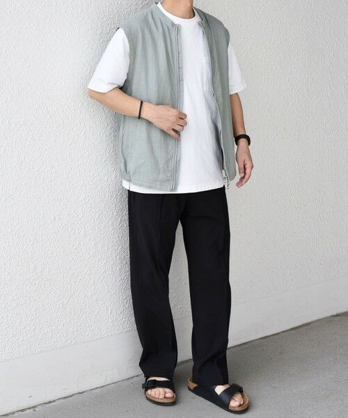 SHIPS / シップス ベスト | SHIPS any:〈洗濯機可能〉NOVELTEX リネン ジップ ベスト(セットアップ対応)◇ | 詳細8