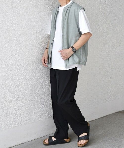 SHIPS / シップス ベスト | SHIPS any:〈洗濯機可能〉NOVELTEX リネン ジップ ベスト(セットアップ対応)◇ | 詳細9