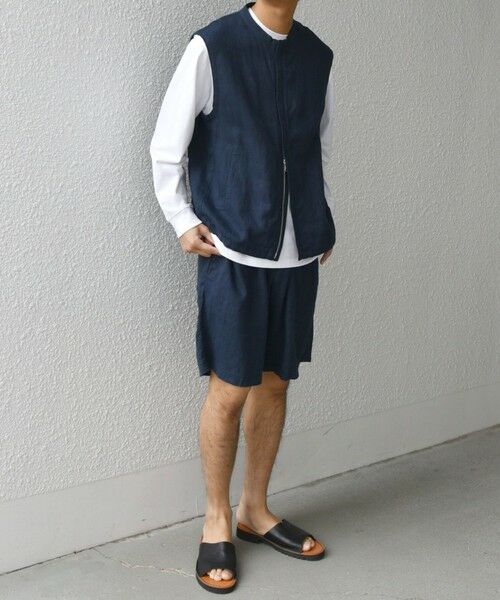 SHIPS / シップス ベスト | SHIPS any:〈洗濯機可能〉NOVELTEX リネン ジップ ベスト(セットアップ対応)◇ | 詳細15