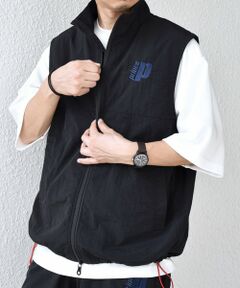 SHIPS / シップス ベスト | 【SHIPS any別注】prince:〈撥水/UVカット/遮熱〉ワンポイント ロゴ ナイロン ベスト(セットアップ対応)◇