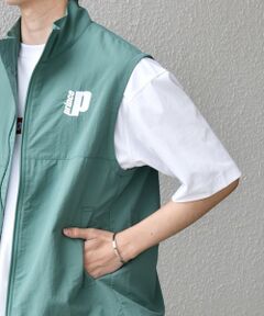 SHIPS / シップス ベスト | 【SHIPS any別注】prince:〈撥水/UVカット/遮熱〉ワンポイント ロゴ ナイロン ベスト(セットアップ対応)◇