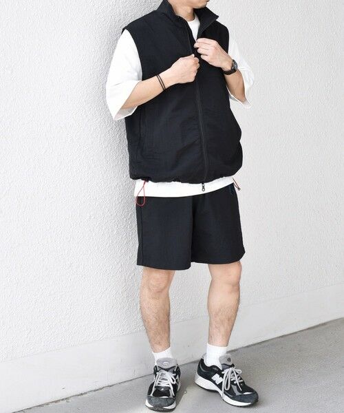 SHIPS / シップス ベスト | 【SHIPS any別注】prince:〈撥水/UVカット/遮熱〉ワンポイント ロゴ ナイロン ベスト(セットアップ対応)◇ | 詳細2