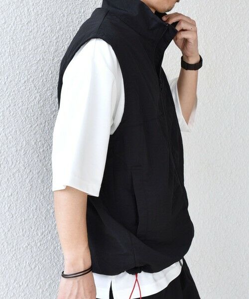 SHIPS / シップス ベスト | 【SHIPS any別注】prince:〈撥水/UVカット/遮熱〉ワンポイント ロゴ ナイロン ベスト(セットアップ対応)◇ | 詳細3
