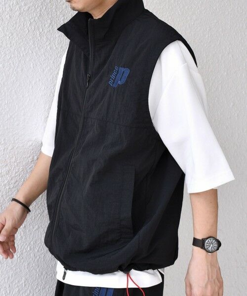 SHIPS / シップス ベスト | 【SHIPS any別注】prince:〈撥水/UVカット/遮熱〉ワンポイント ロゴ ナイロン ベスト(セットアップ対応)◇ | 詳細4