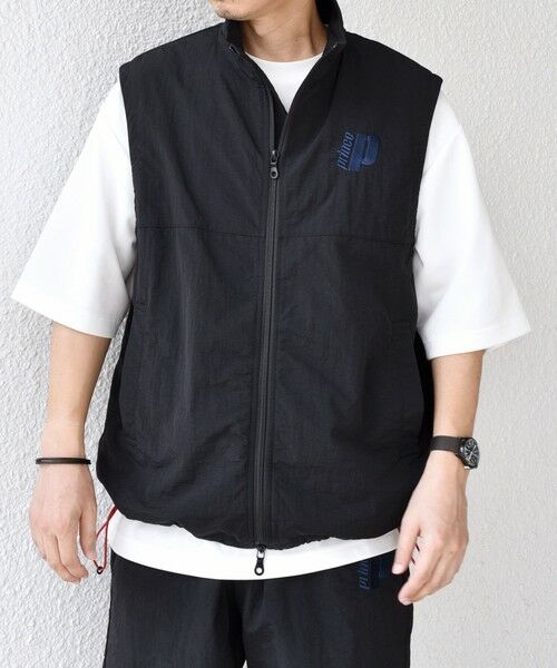 SHIPS / シップス ベスト | 【SHIPS any別注】prince:〈撥水/UVカット/遮熱〉ワンポイント ロゴ ナイロン ベスト(セットアップ対応)◇ | 詳細5