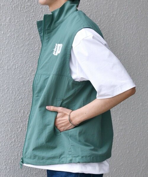 SHIPS / シップス ベスト | 【SHIPS any別注】prince:〈撥水/UVカット/遮熱〉ワンポイント ロゴ ナイロン ベスト(セットアップ対応)◇ | 詳細24